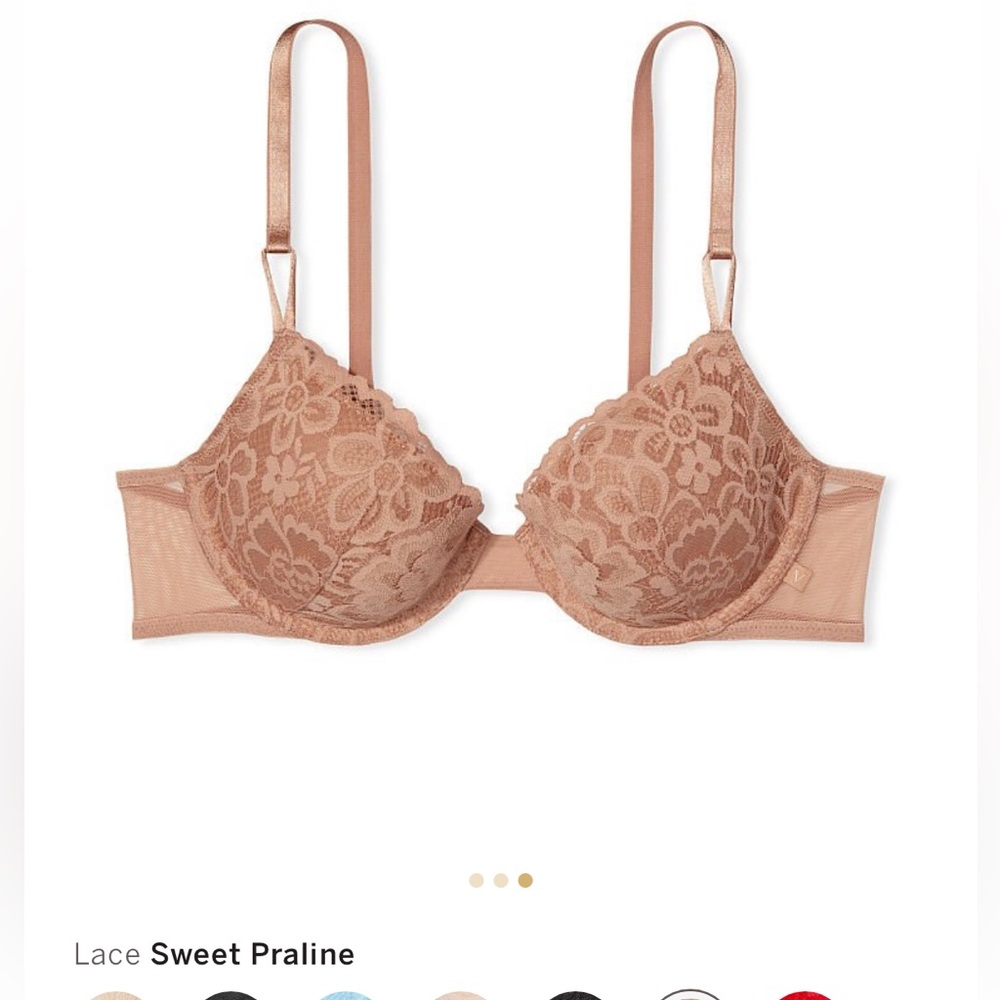 Victoria’s Secret (2) sexy tee lightly lined Demi bra